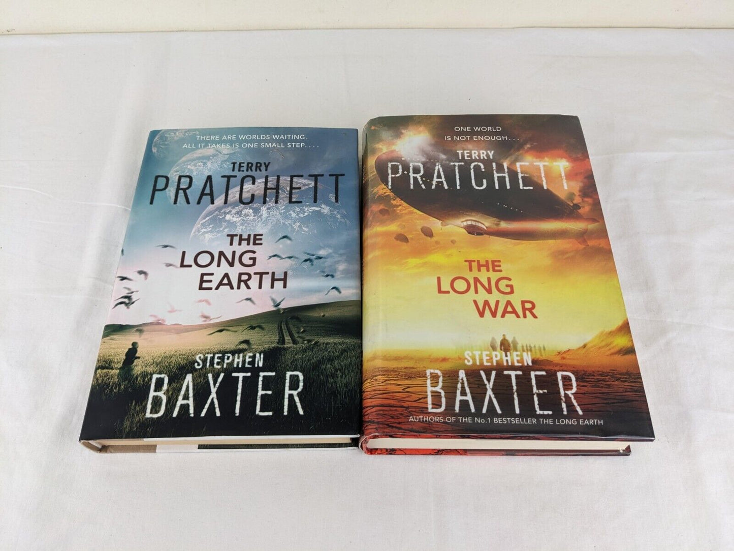 Long Earth & Long War - Terry Pratchett Stephen Baxter 2012 Hardcover First Ed.