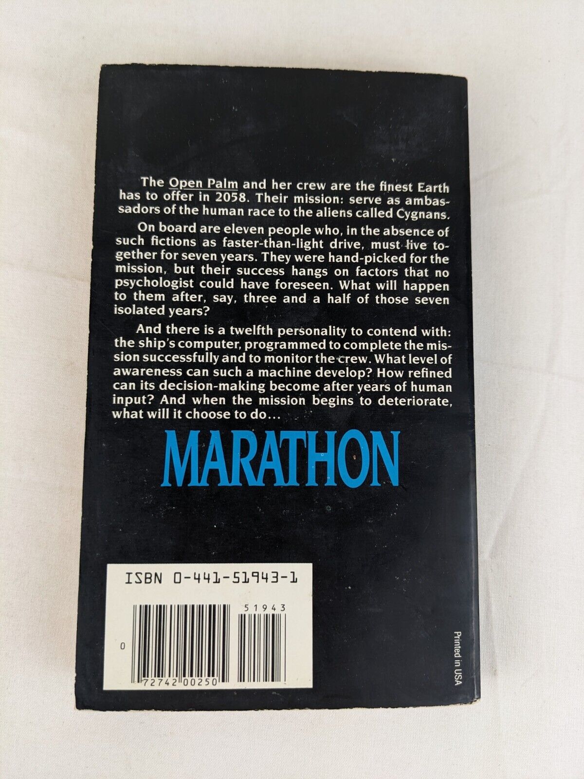 Marathon by D. Alexander Smith 1982 Ace books