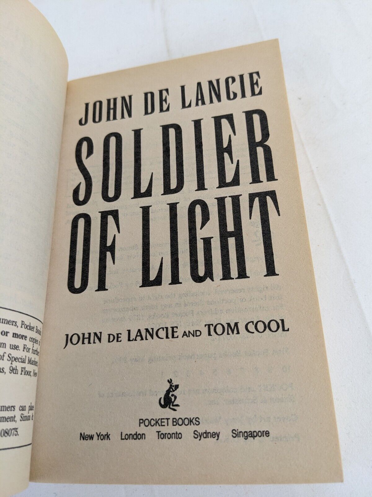 Soldier of light by John De Lancie 2001