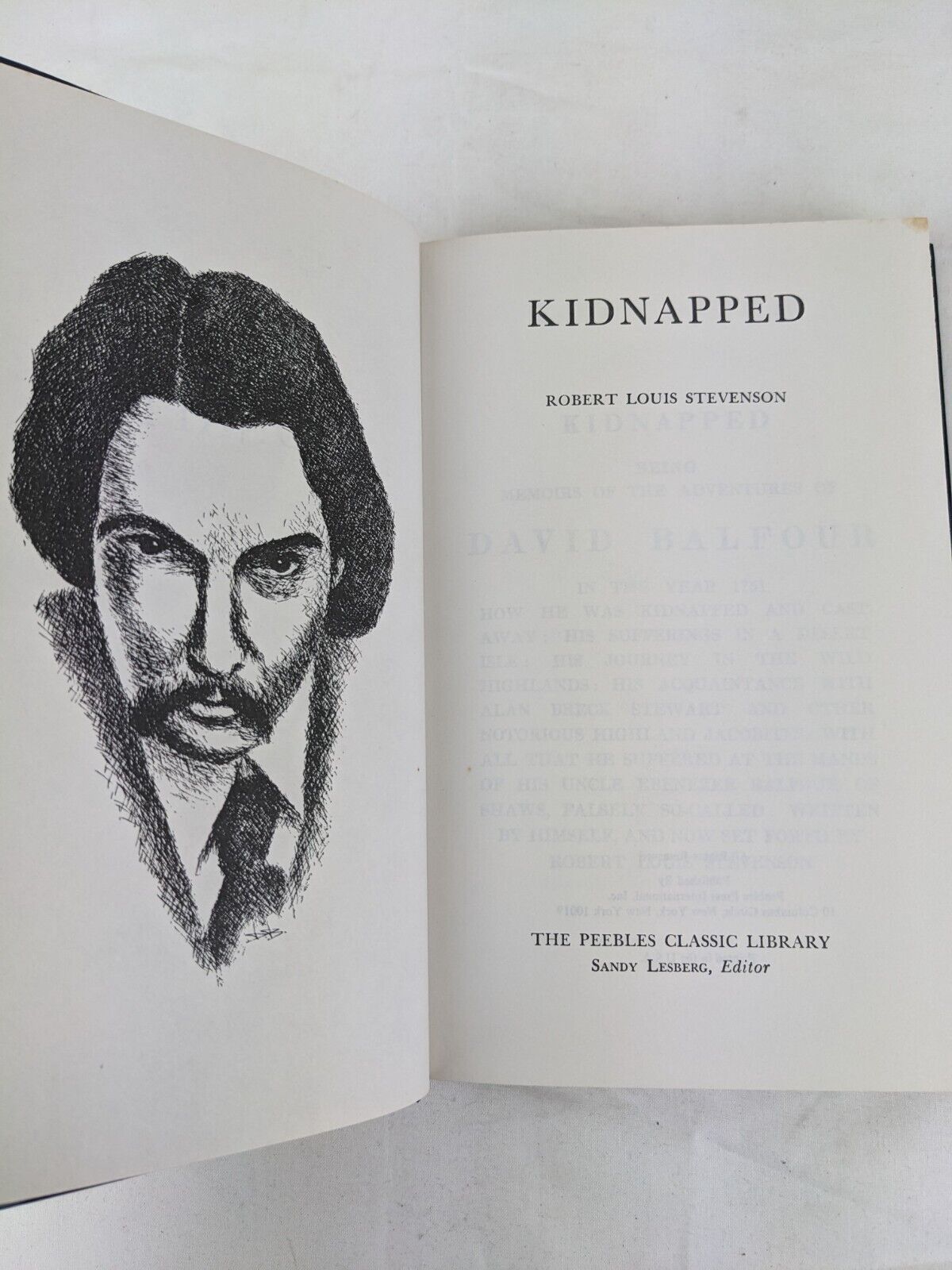 Kidnapped by Robert Louis Stevenson - Peebles classic library Vintage hardcover