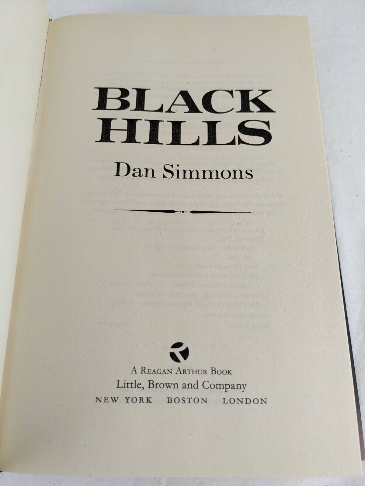 Black Hills by Dan Simmons 2010 First Edition hardcover