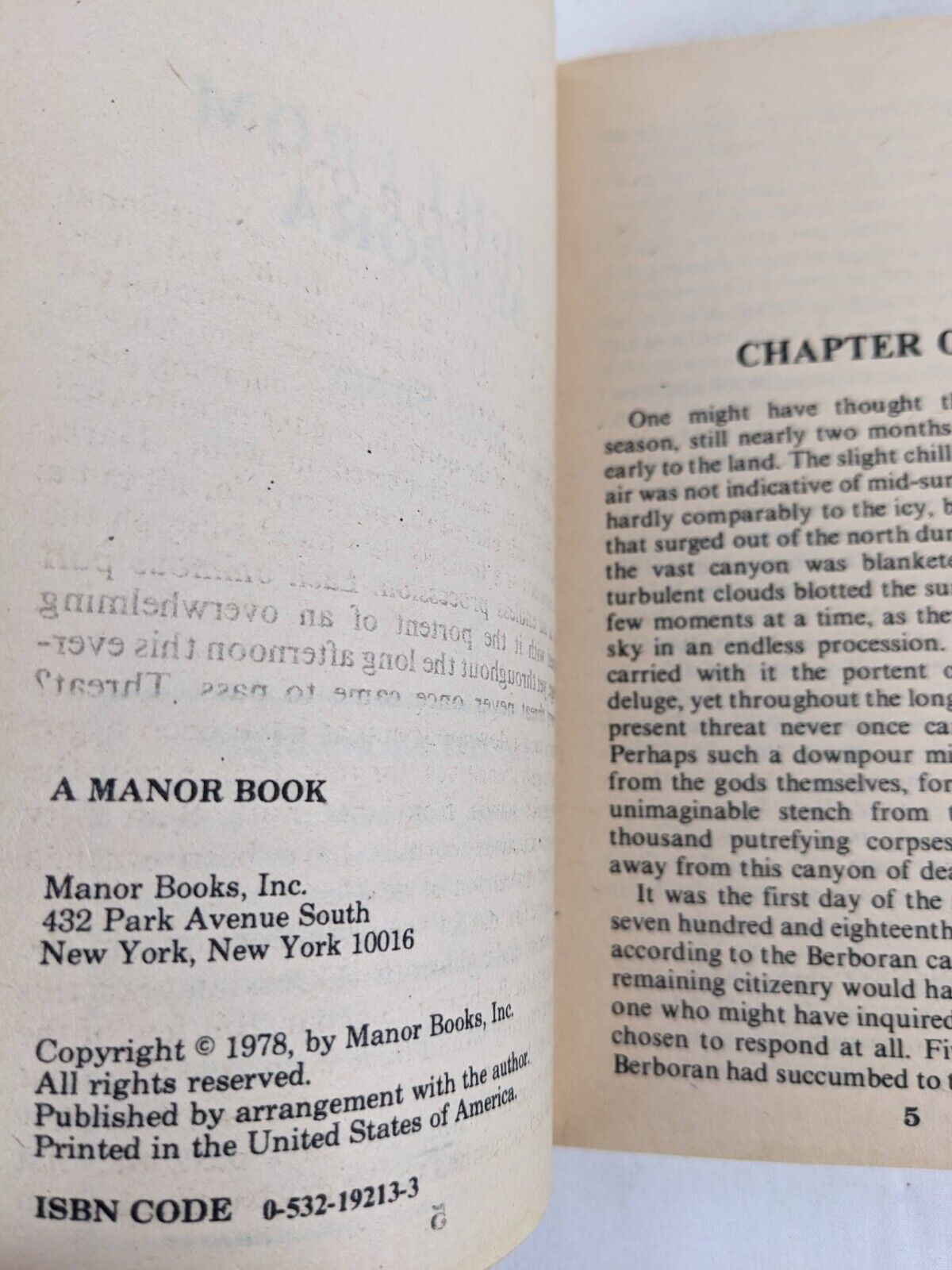 Berbora by Mike Sirota 1978 Manor books Vintage science fiction