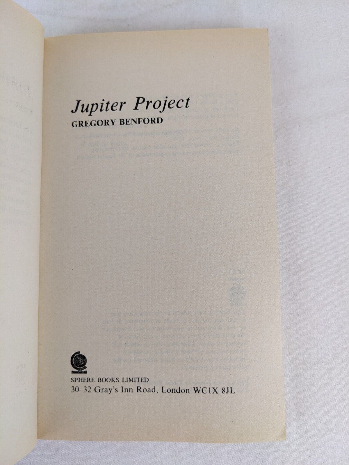 Jupiter project by Gregory Benford 1982
