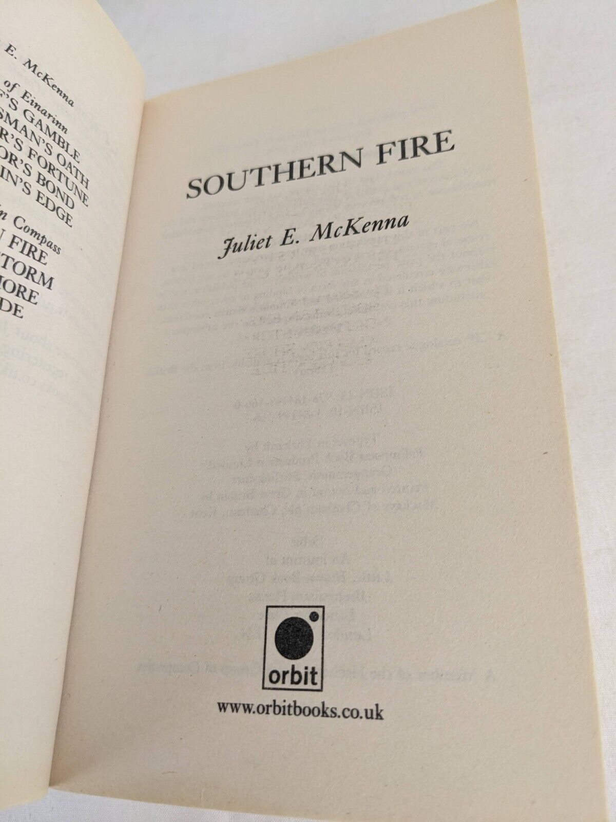 Southern Fire, Northern Storm, Western Shore by Juliet McKenna 2003