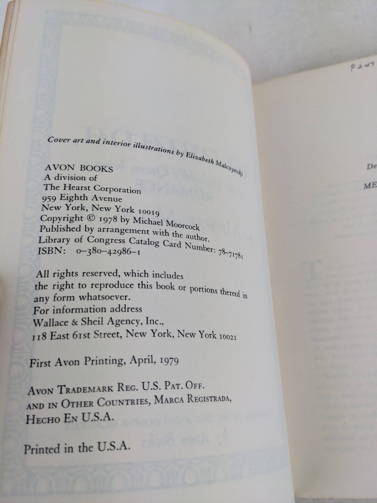 Gloriana, or The Unfulfill'd Queen: Being a Romance by Michael Moorcock 1979