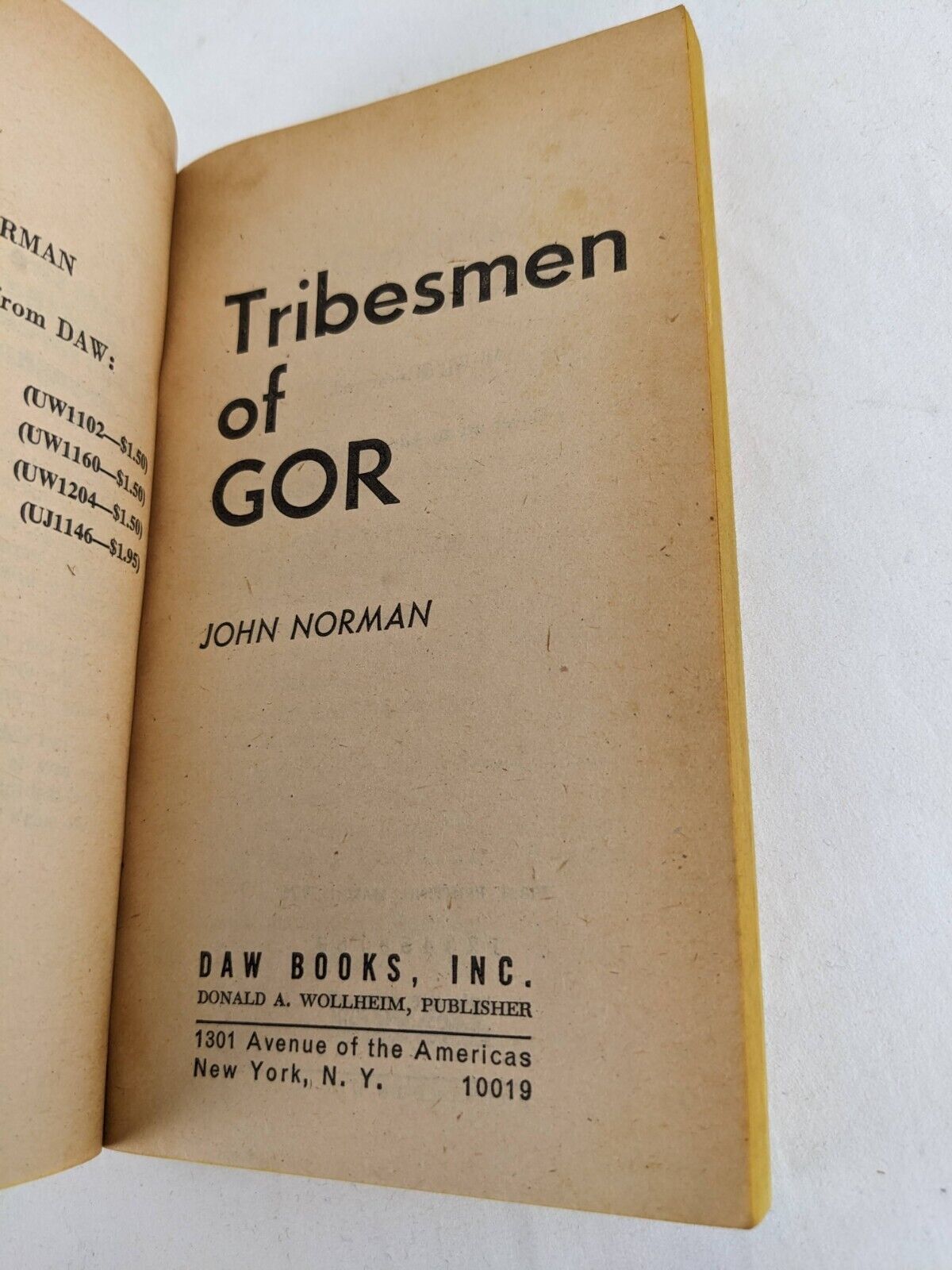Gor series by John Norman x 9 Daw SF editions 1974