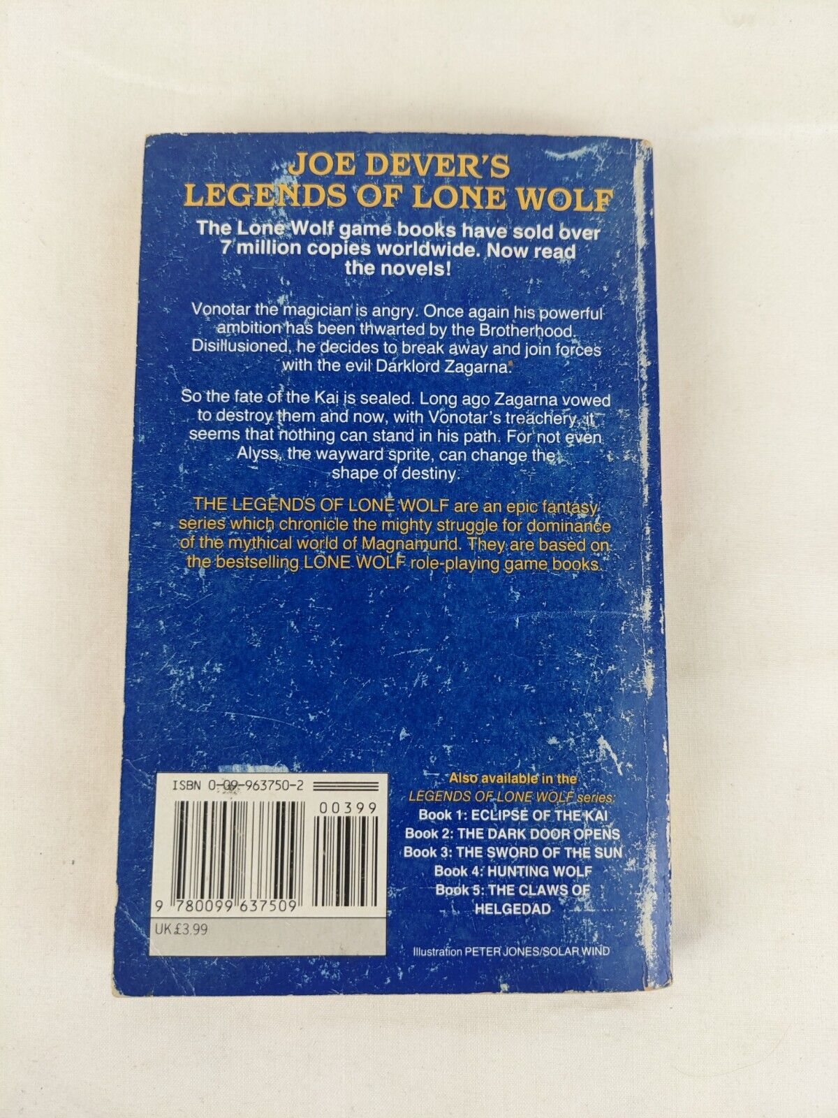 Legends of lone wolf: Eclipse of the kai by Joe Dever 1989