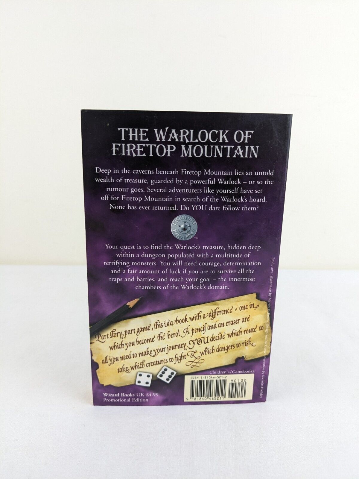 The warlock of firetop mountain by Jackson & Livingstone 2003 Fighting Fantasy