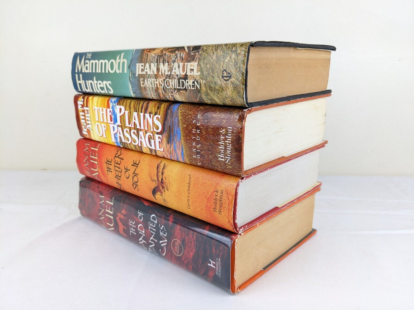 Children of the earth by Jean M. Auel books 3-6 Mammoth, Passage, Stone & caves