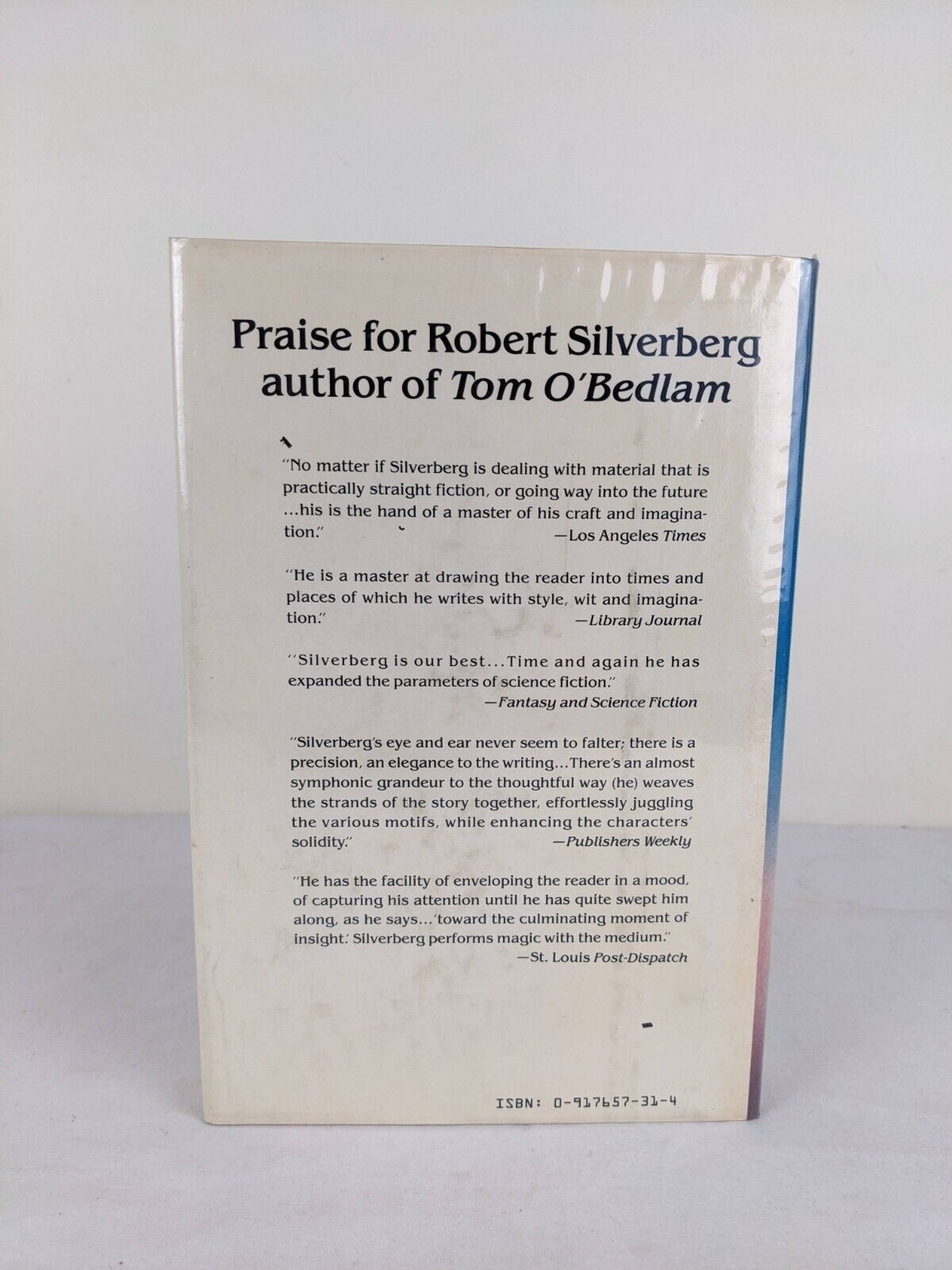 Tom O'Bedlam by Robert Silverberg 1985 hardcover US First Edition