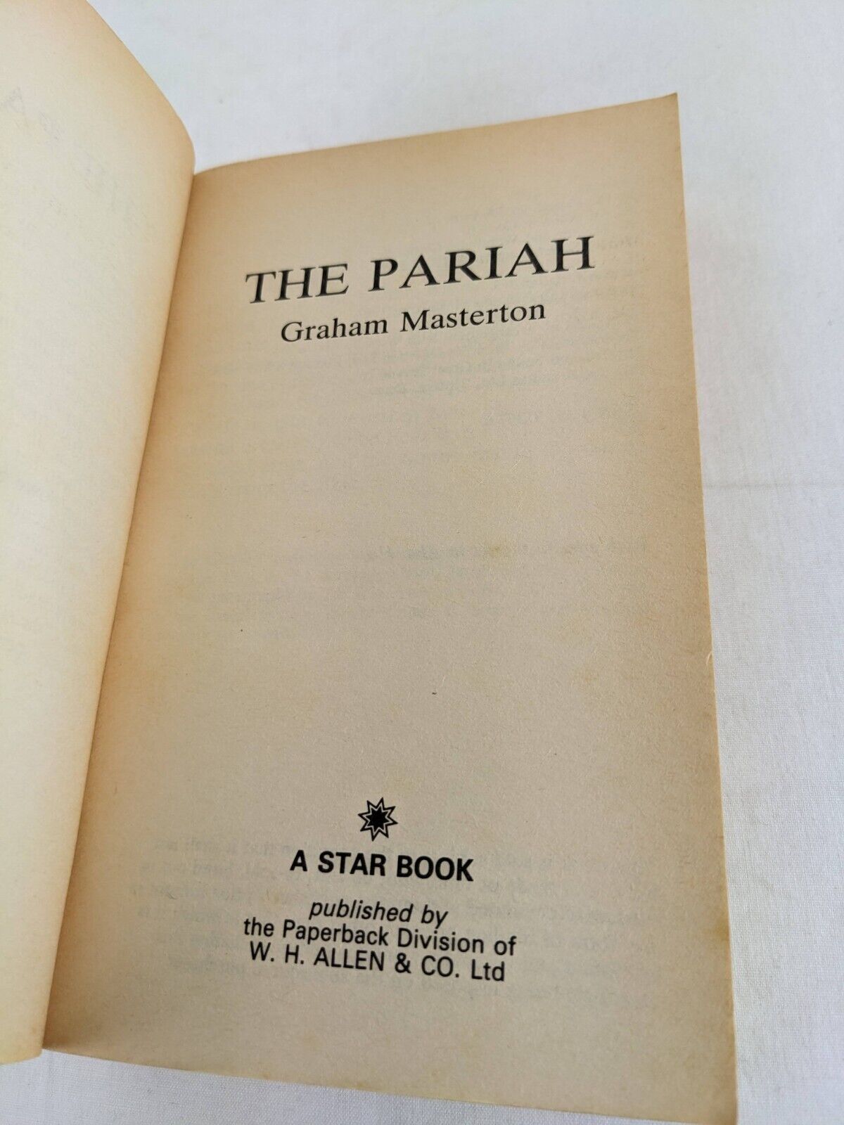 The Pariah by Graham Masterton 1983