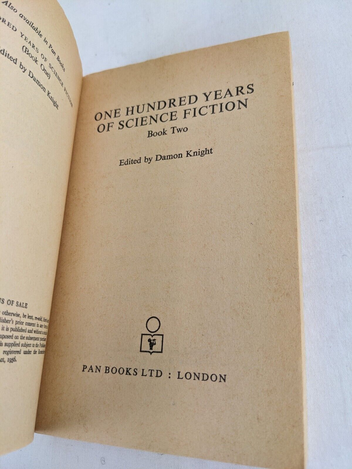 100 years of science fiction book two edited by Damon Knight 1972