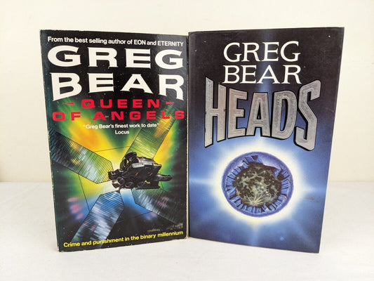 Queen of angels & Heads (Illustrated) by Greg Bear 1991 Queen of Angels