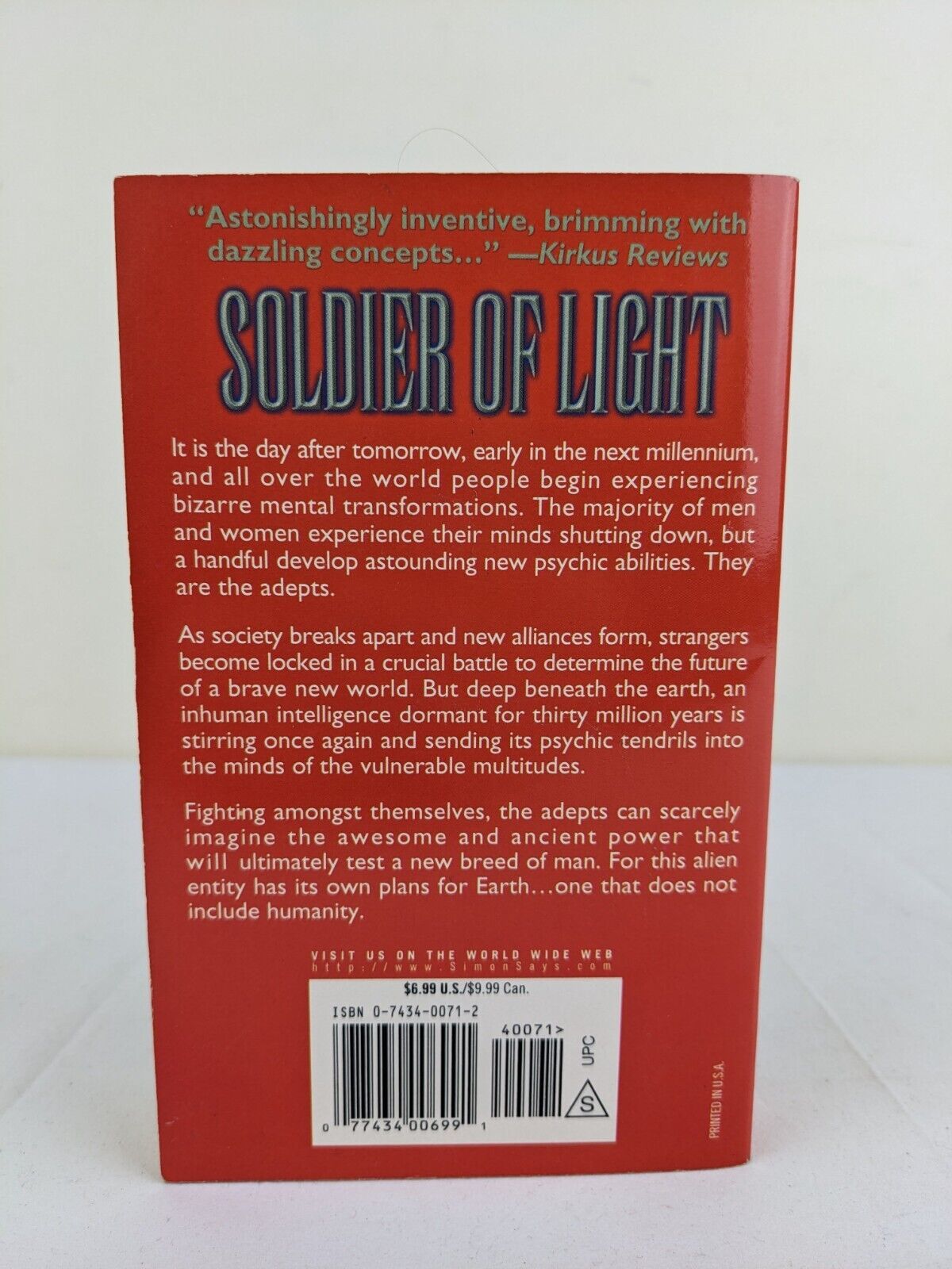 Soldier of light by John De Lancie 2001