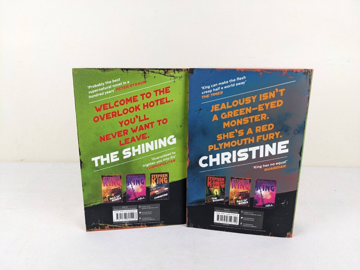 The Shining & Christine by Stephen King 2018 Halloween editions