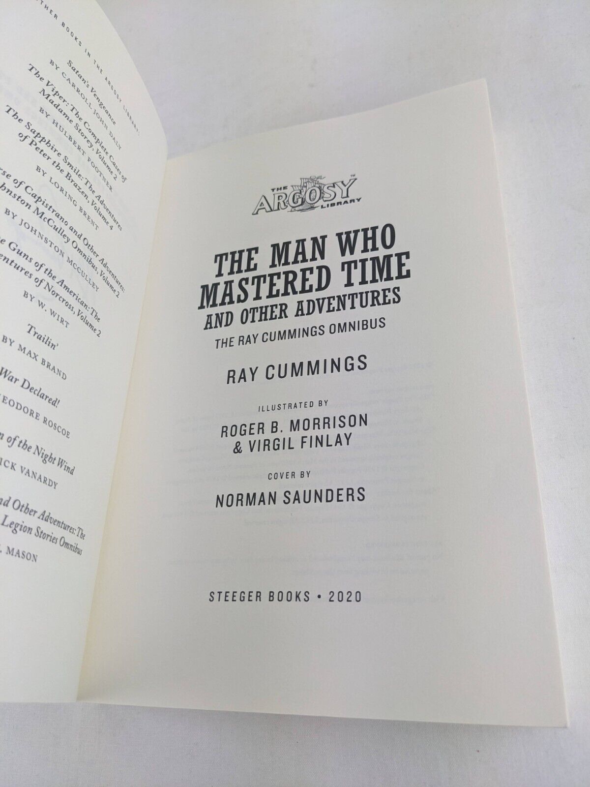 The man who mastered time and other adventures by Ray Cummings Omnibus 2020
