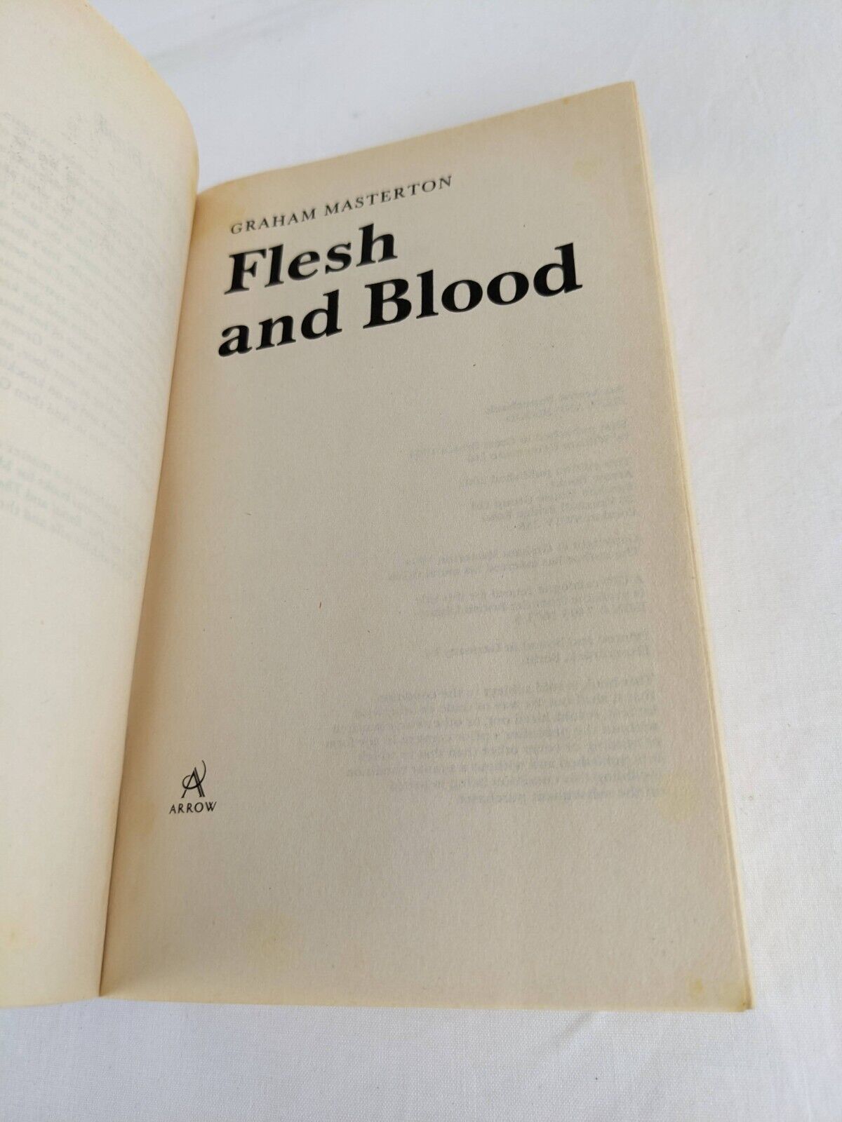 Flesh & Blood by Graham Masterton 2002