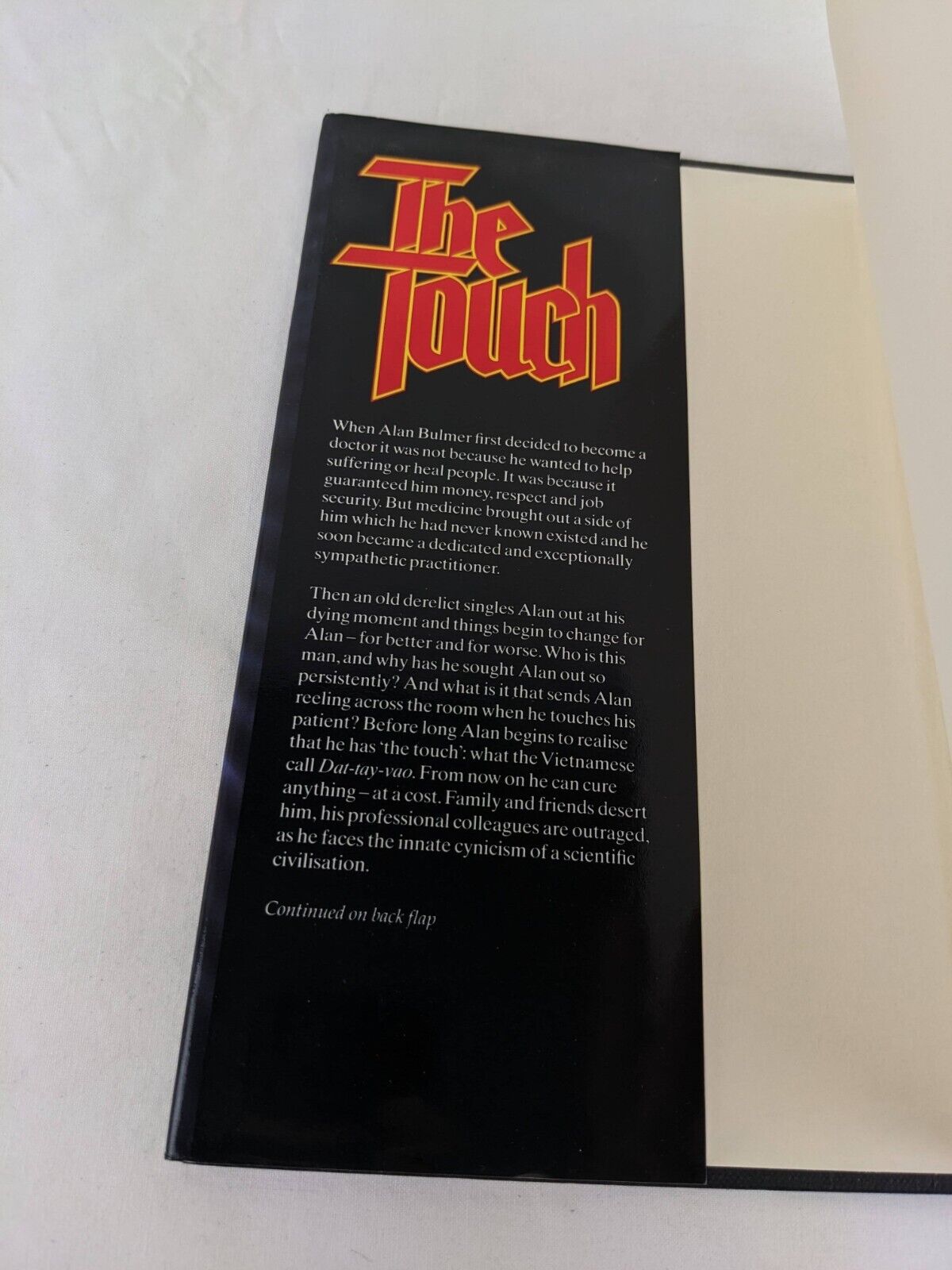 The touch by F. Paul Wilson 1986 Hardcover Horror