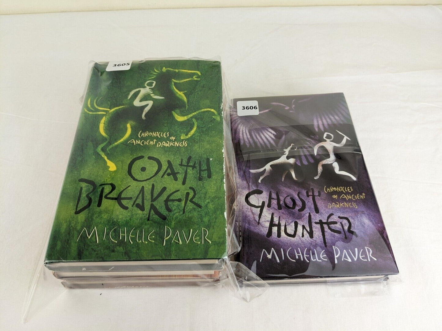 Ancient of darkness x4 by Michelle Paver 2004 Hardcover Wolf, Outcast, Oath etc.