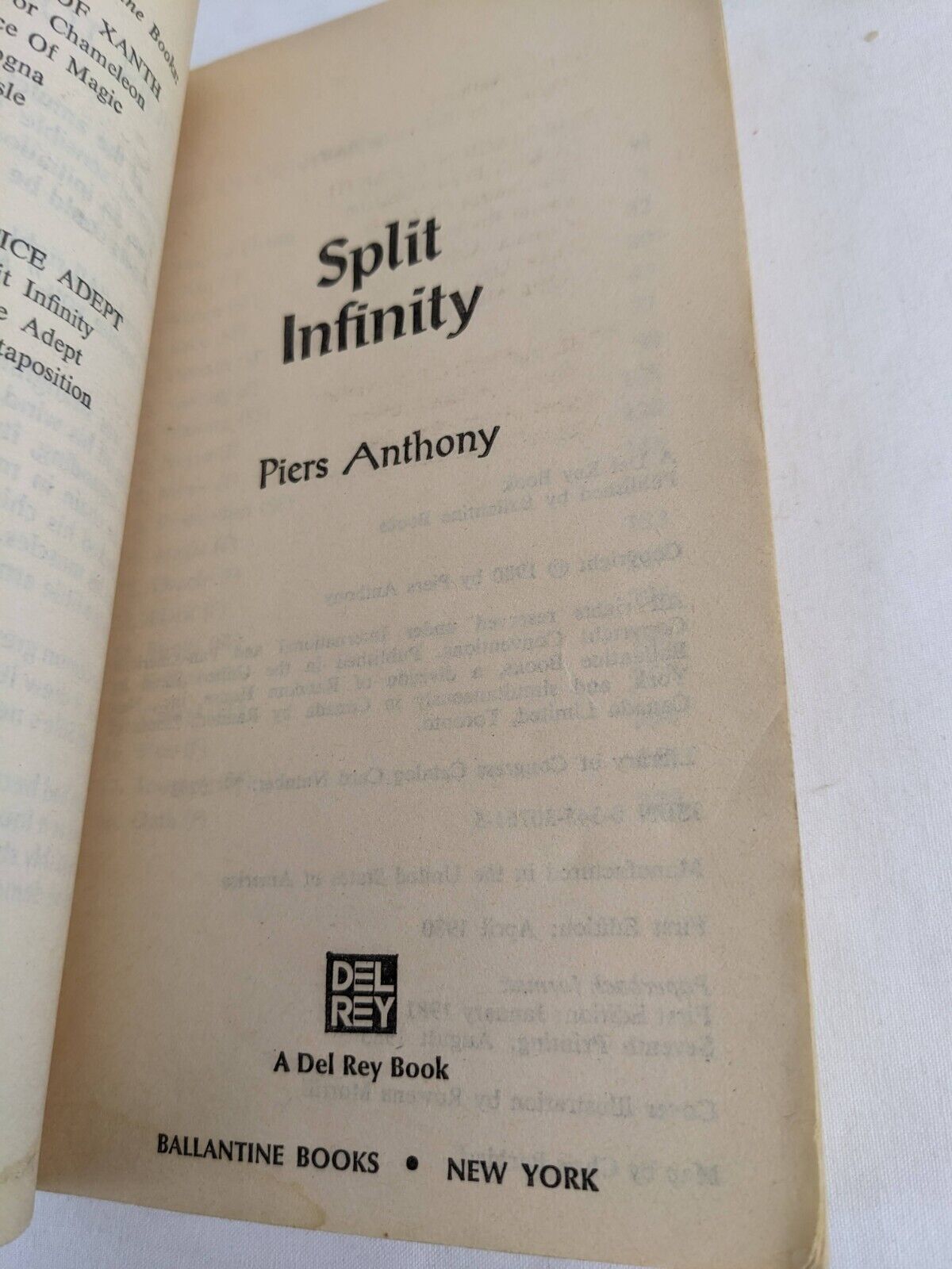 Apprentice Adept x 5 by Piers Anthony 1983 Split, Blue, Juxtaposition etc
