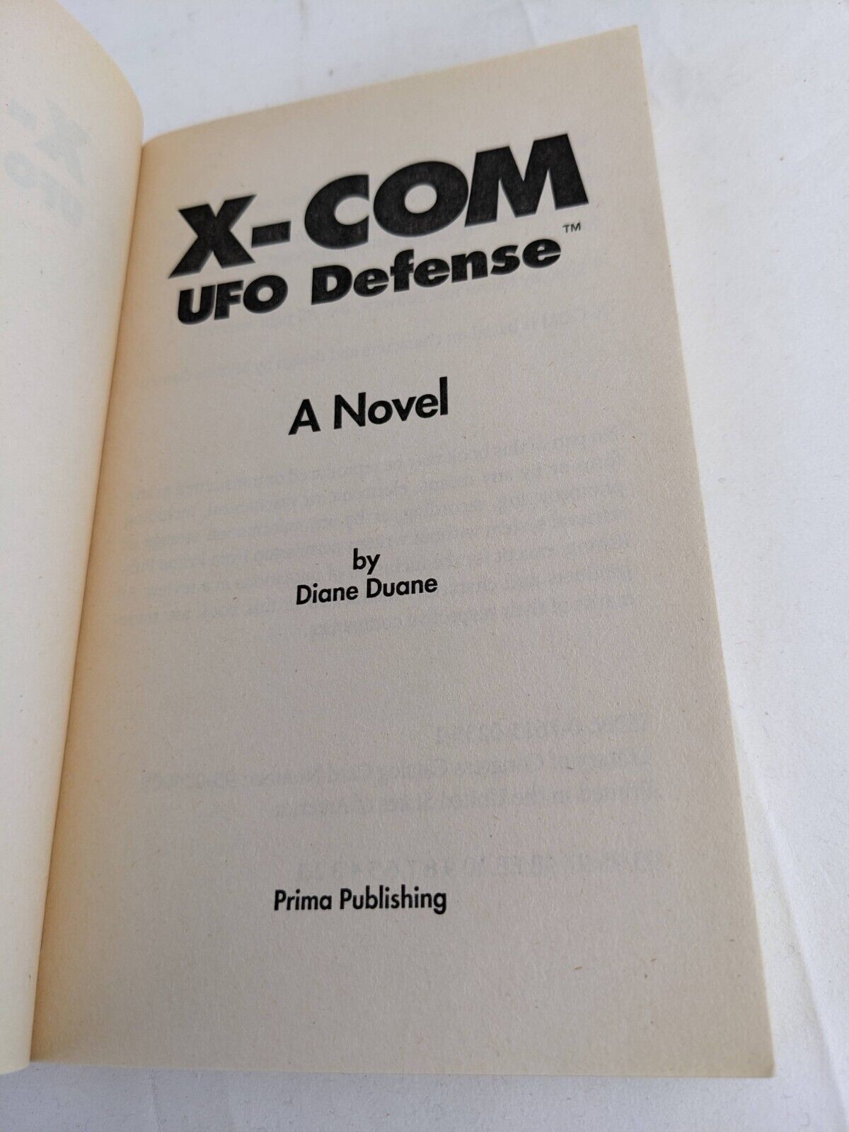 X-Com UFO Defense by Diane Duane 1996