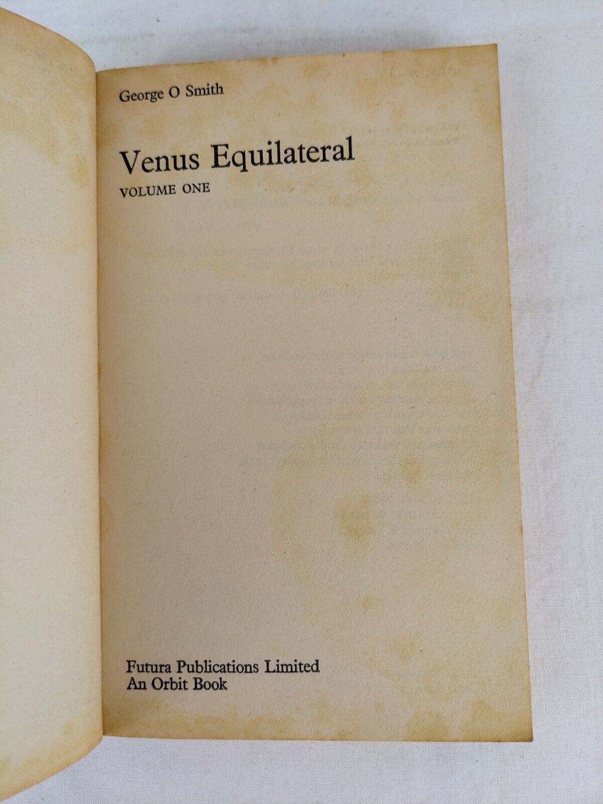 Venus Equilateral by George O. Smith 1975