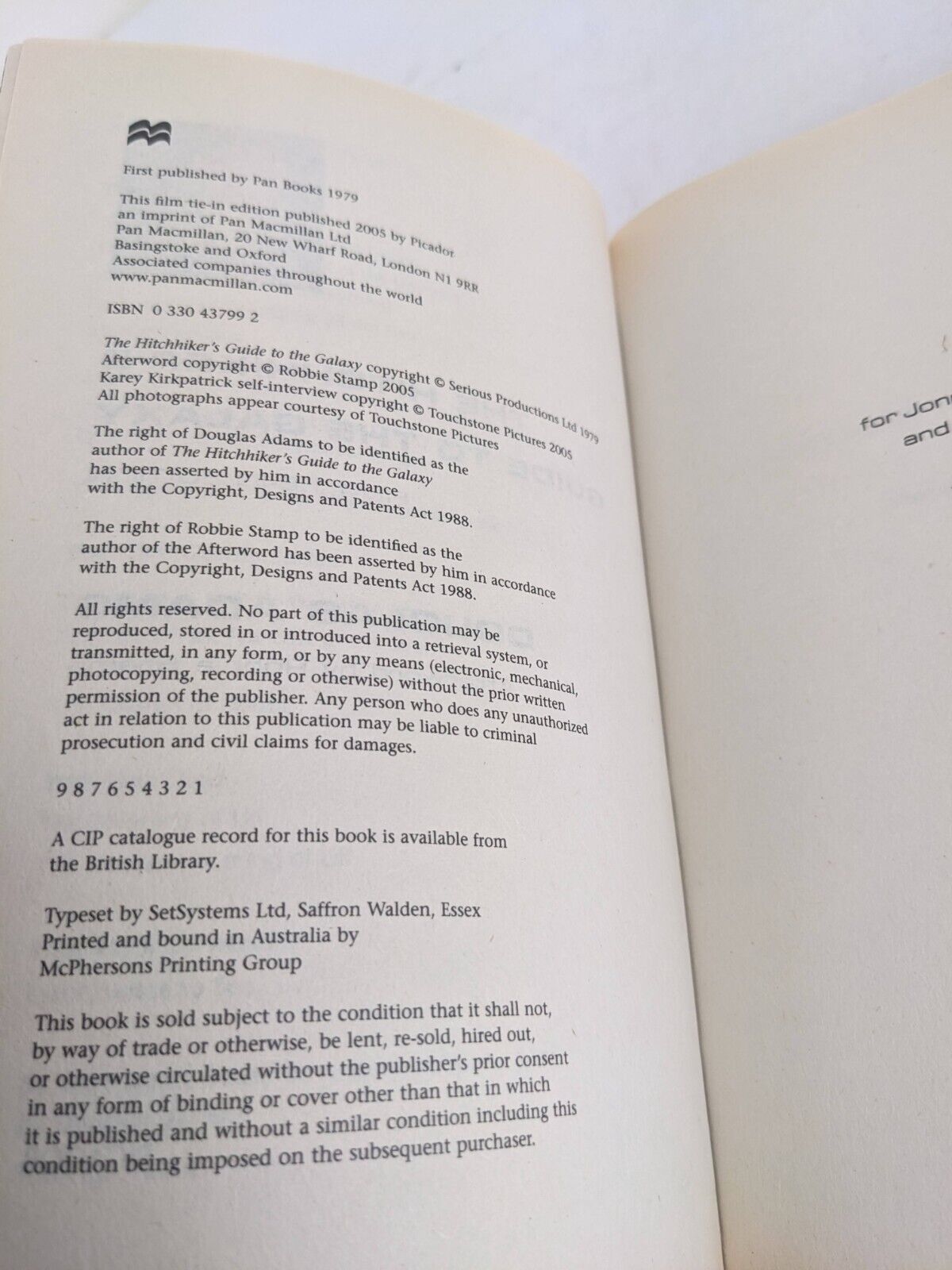 The Hitchhiker's Guide to the Galaxy by Douglas Adams 2005