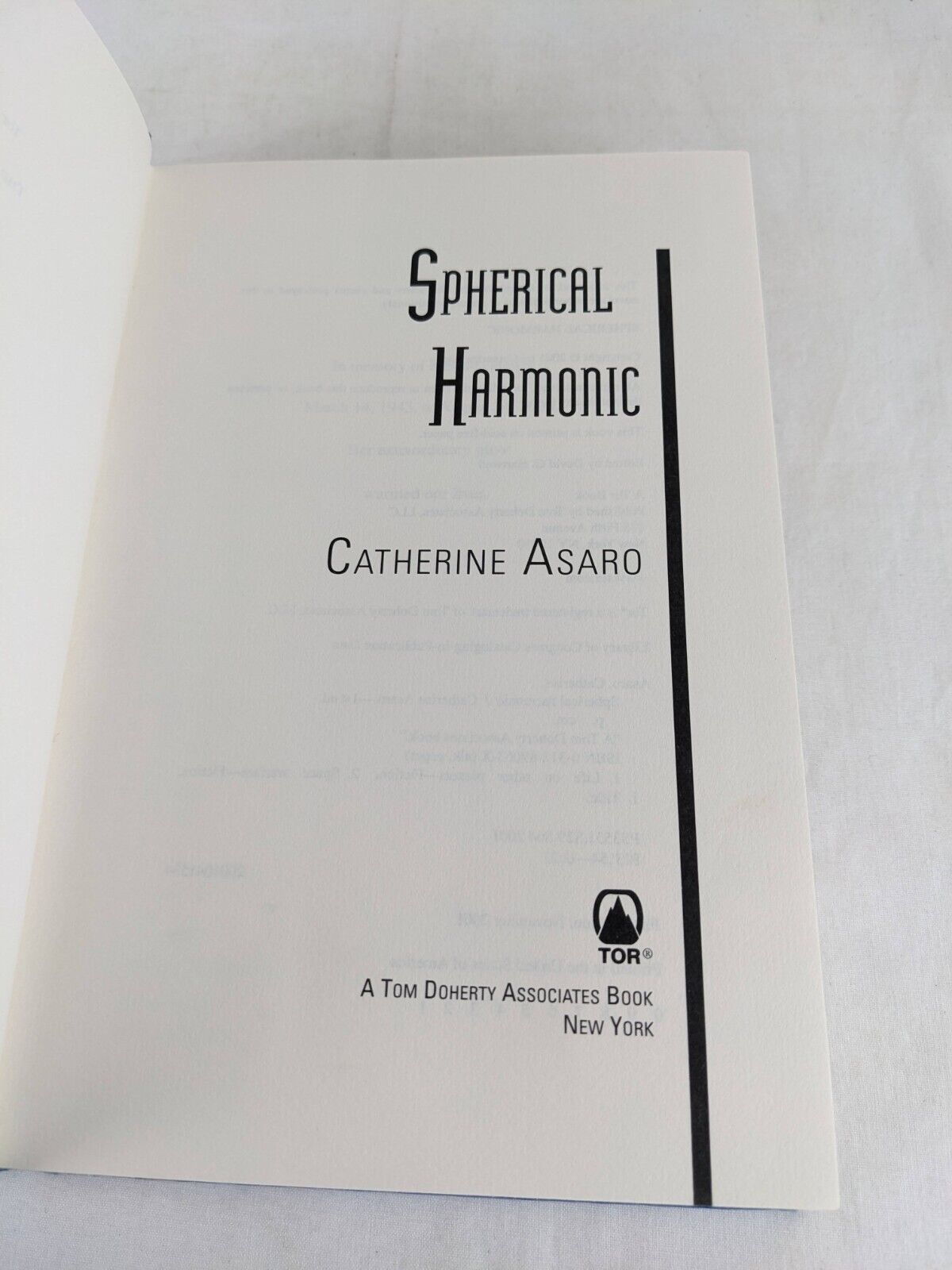 Spherical Harmonic by Catherine Asaro 2001 Hardcover Skolian Empire