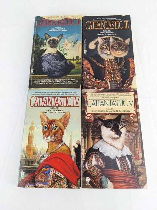 Catfantastic series x 4 by Andre Norton / Martin H. Greenberg 1991 Short Stories