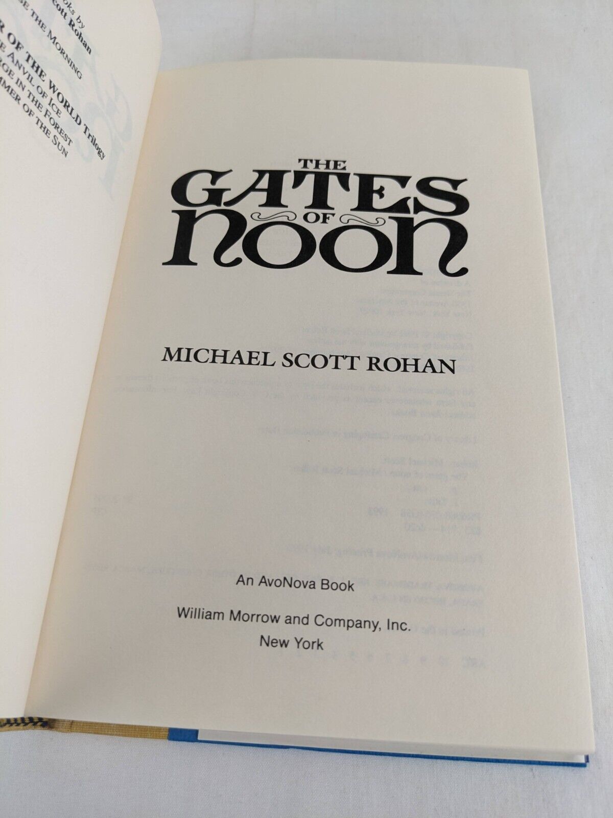 The gates of noon by Michael Scott Rohan 1993 Hardcover The Spiral