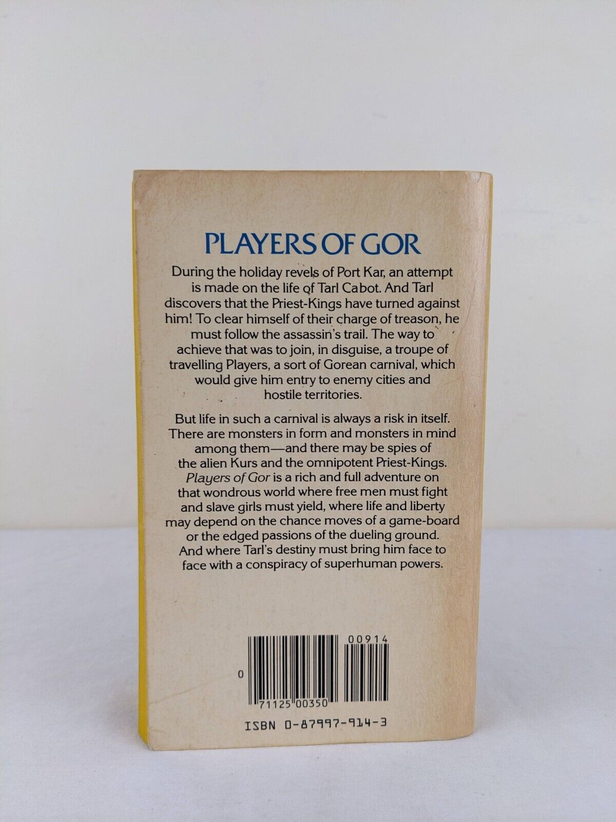 Players of GOR by John Norman 1984 First Printing