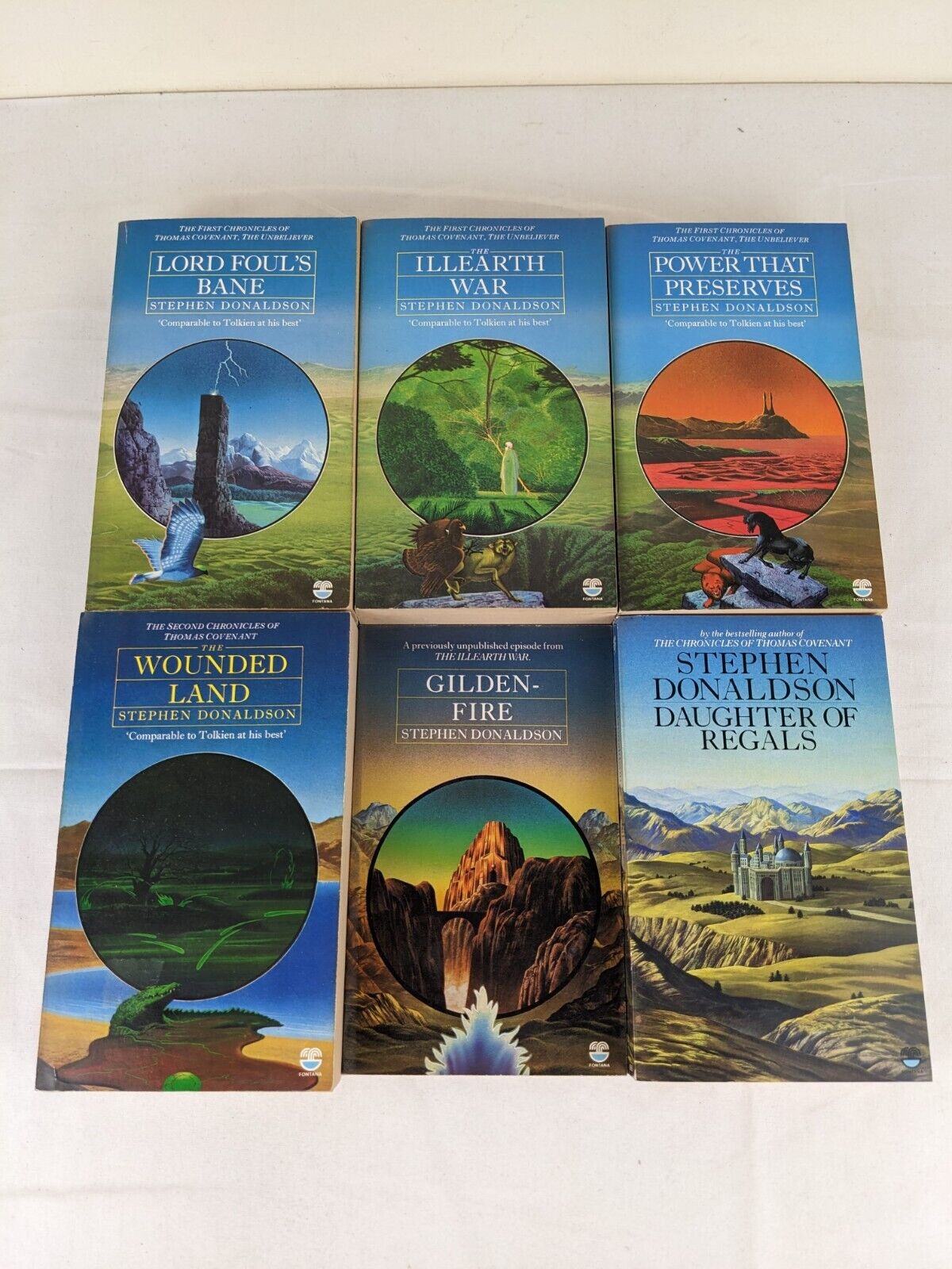 Stephen Donaldson - Thomas Covenant x 4, Gilden-fire & Daughter of Regals