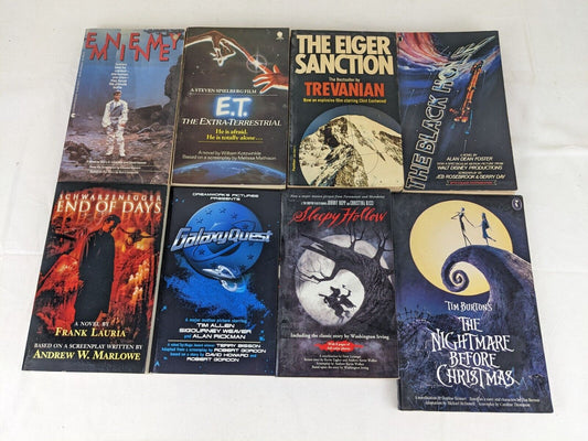 Movie tie-up novelization x 8 - Enemy mine, E.T., Eiger Sanction, Black hole etc
