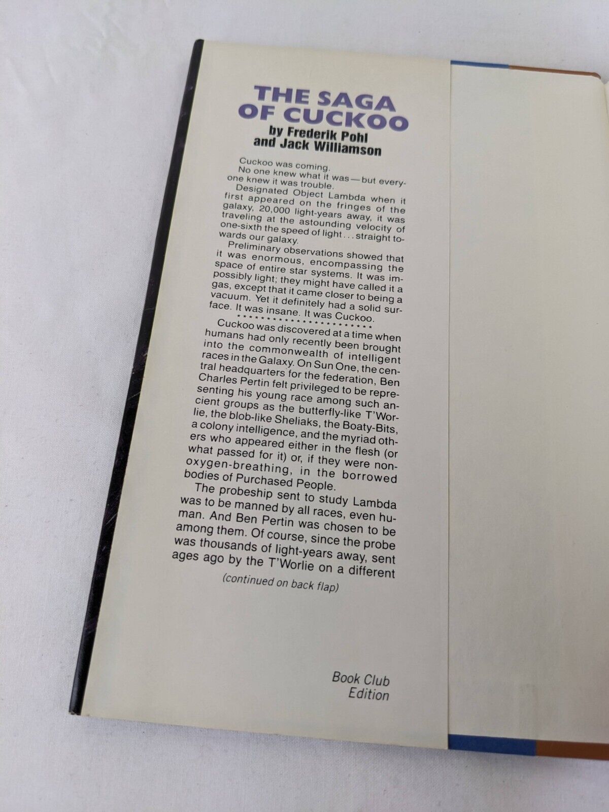 The saga of Cuckoo by Frederik Pohl & Jack Williamson 1983 Hardcover