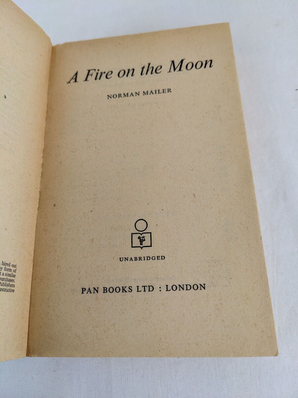 A fire on the moon by Norman Mailer 1971 Pan books - Non-fiction Apollo 11