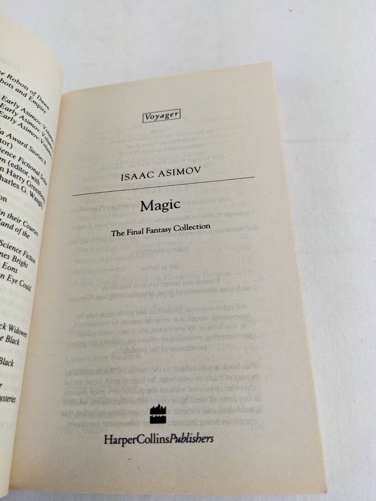 Magic: The final fantasy collection by Isaac Asimov Short stories 1997