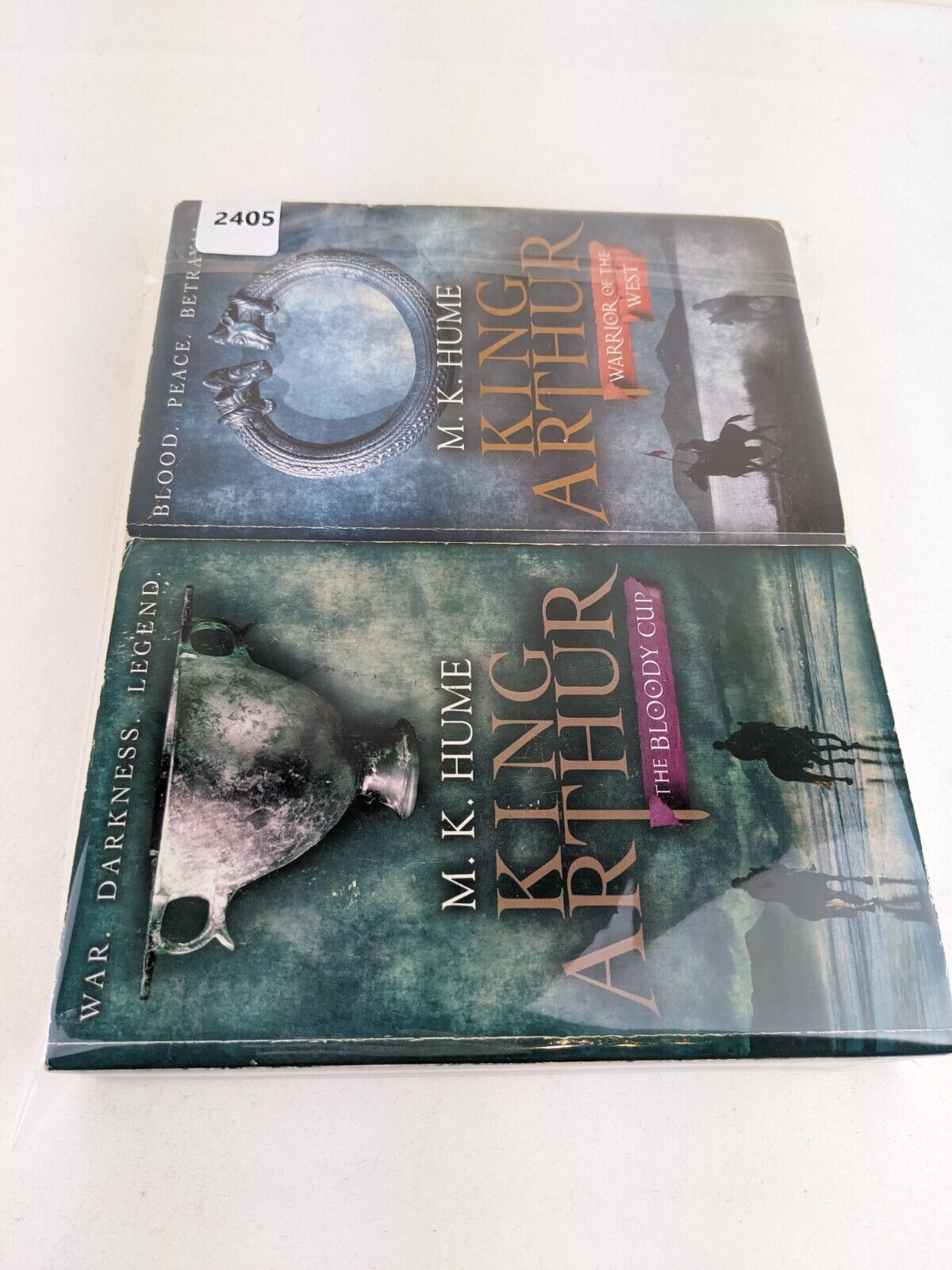 King Arthur by M.K. Hume 2009 Warrior of the west & The bloody cup