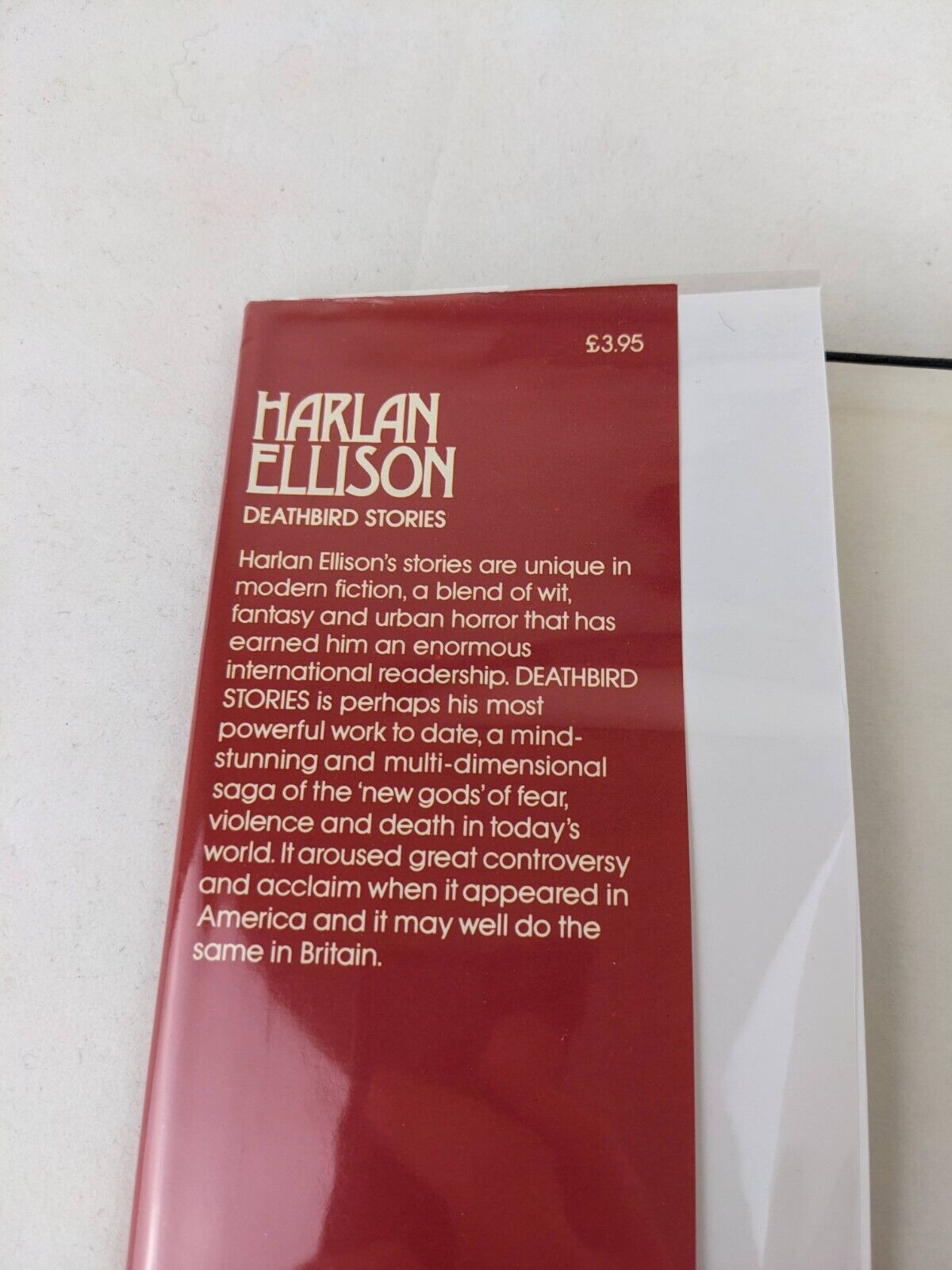 Deathbird Stories by Harlan Ellison 1975 UK First Edition Hardcover Rare