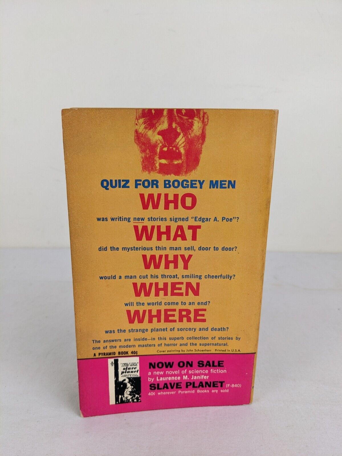 Bogey Men by Robert Bloch 1963 First Printing Pyramid Books