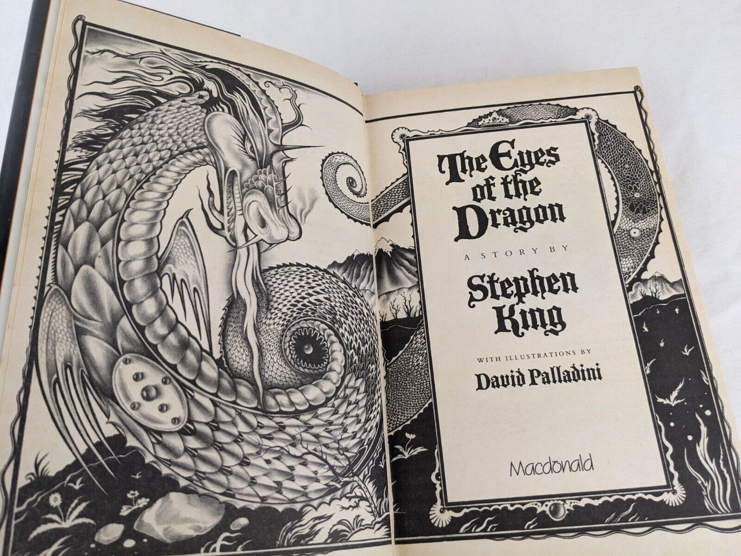 The eyes of the dragon by Stephen King 1987 Hardcover UK First Edition Macdonald