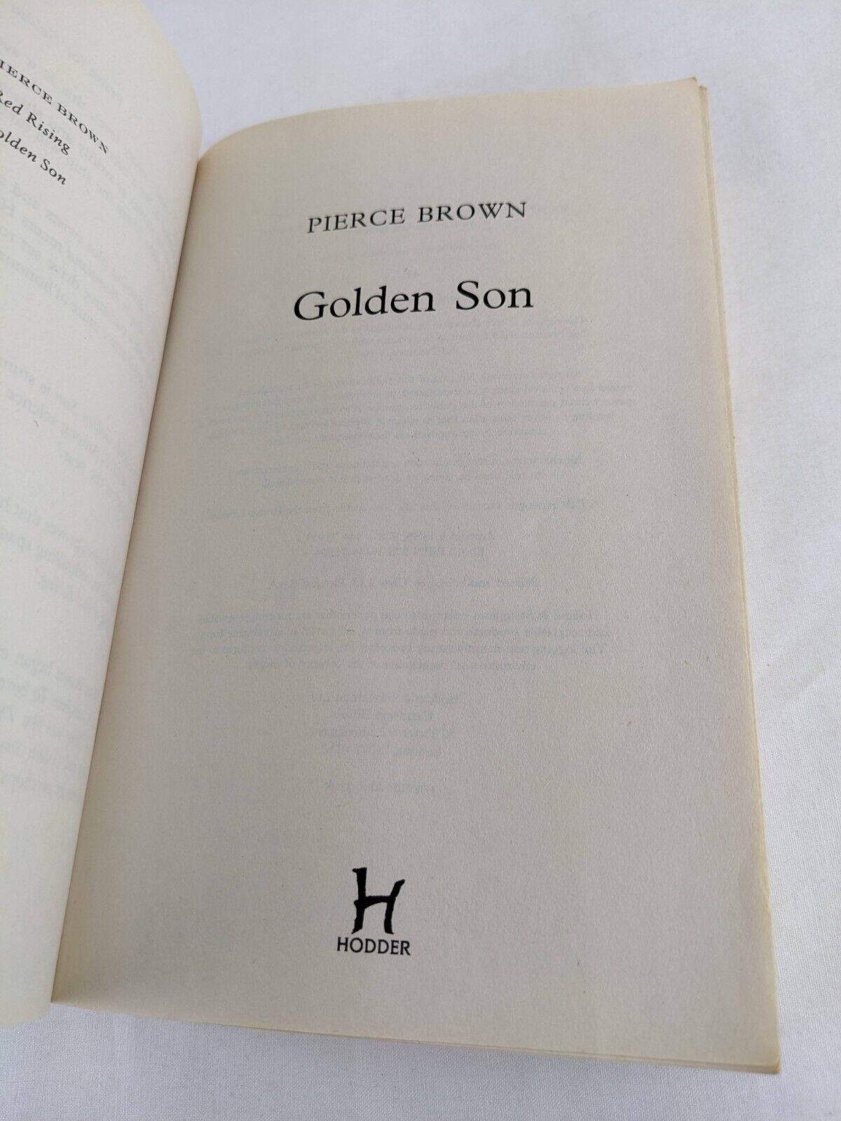 Golden Son by Pierce Brown 2015 Red Rising Saga