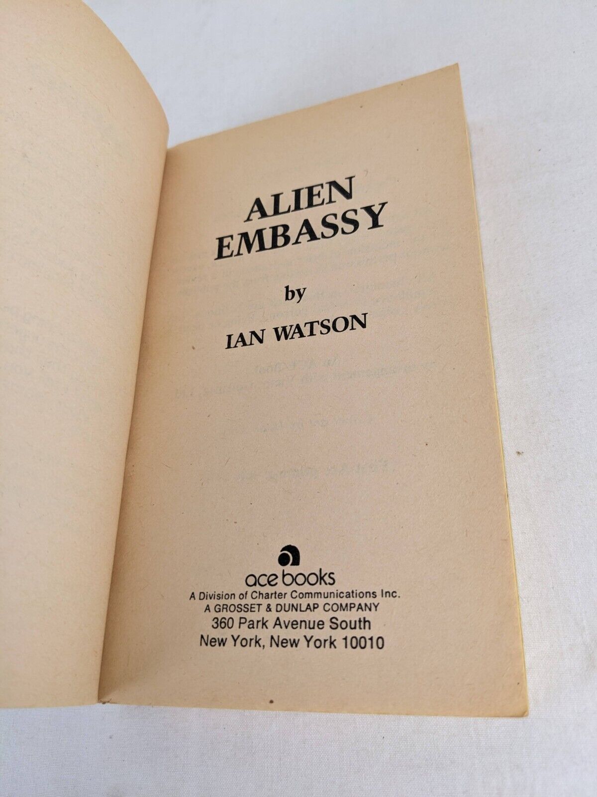 Alien Embassy by Ian Watson 1978 Science Fiction