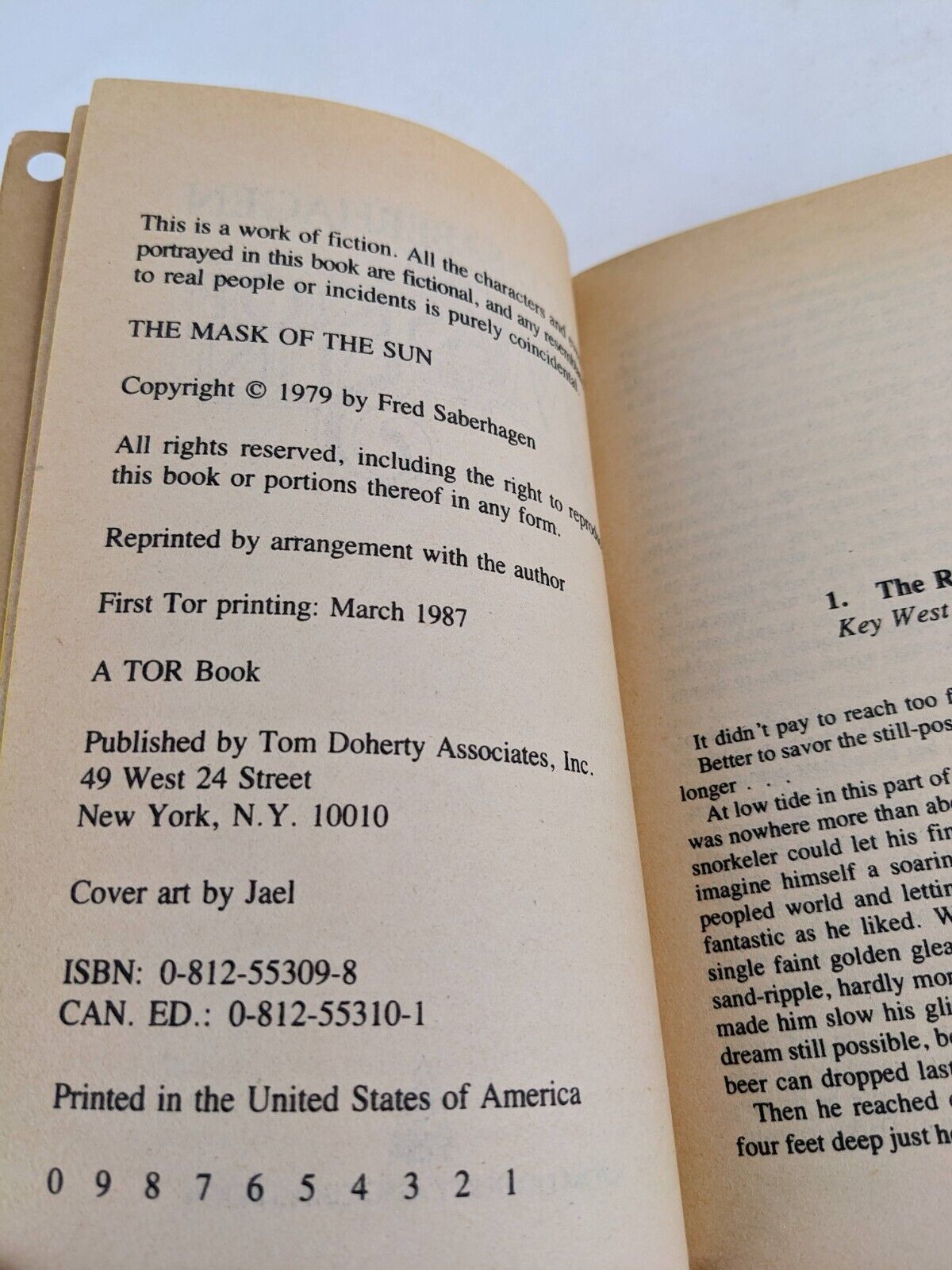 The mask of the sun by Fred Saberhagen 1987