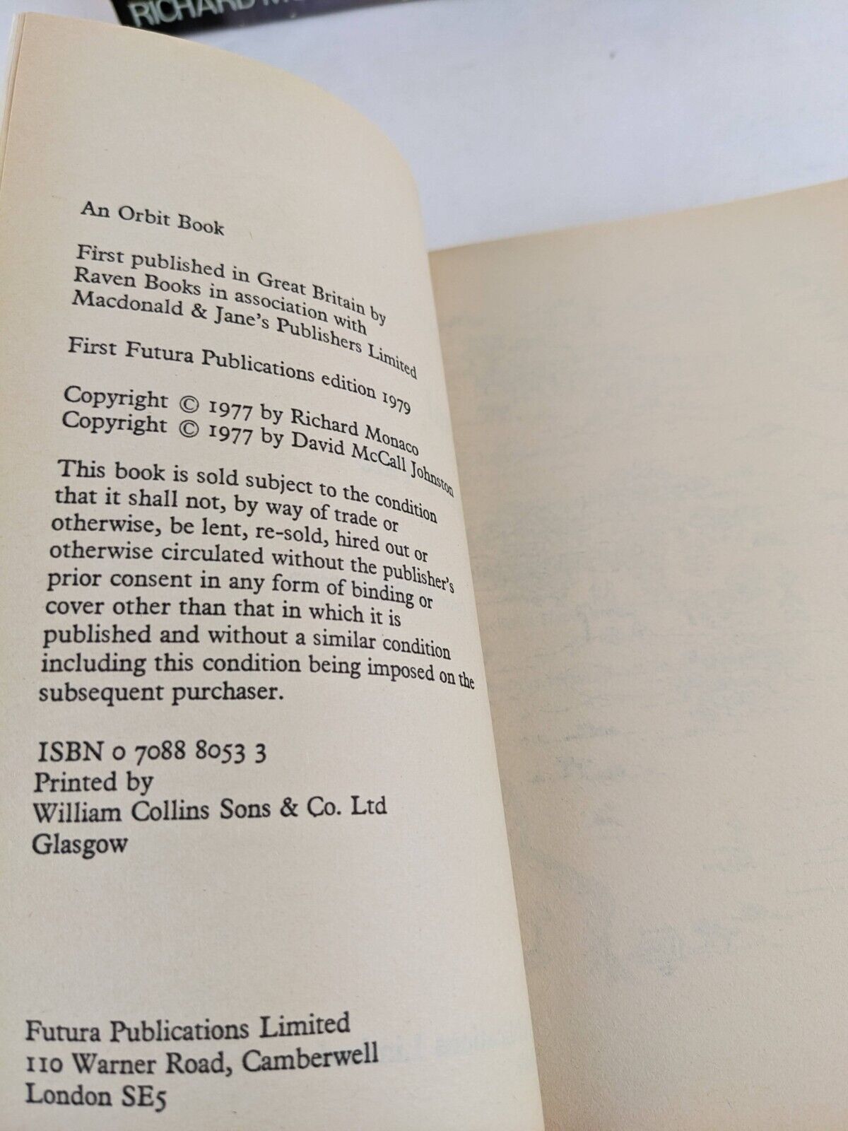 The Parsival Saga by Richard Monaco 1979 Knight's tale & Grail war