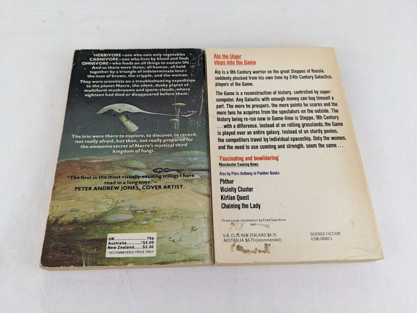 Omnivore 1977 & Steppe 1976 by Piers Anthony