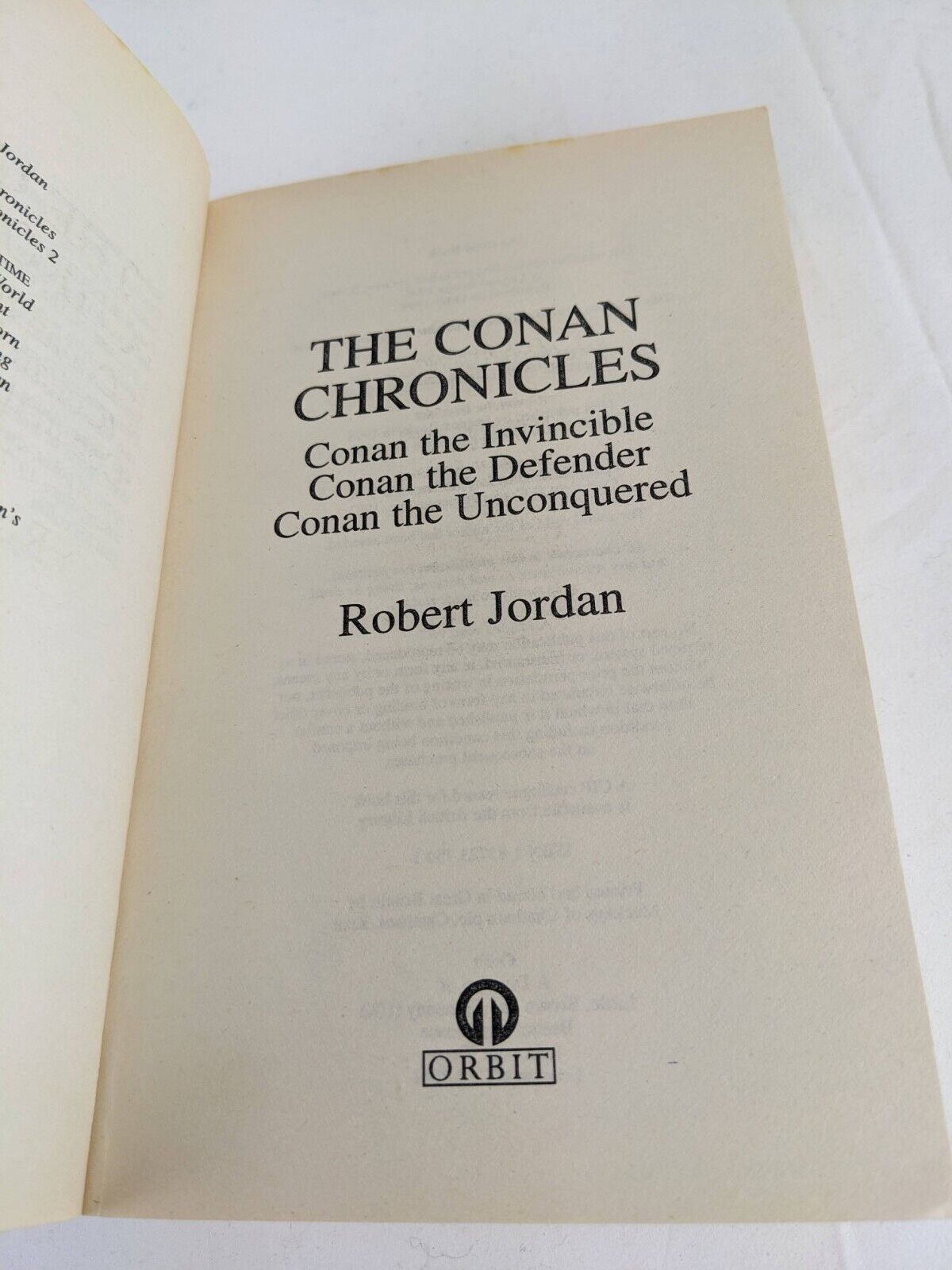 The conan chronicles by Robert Jordan 1999