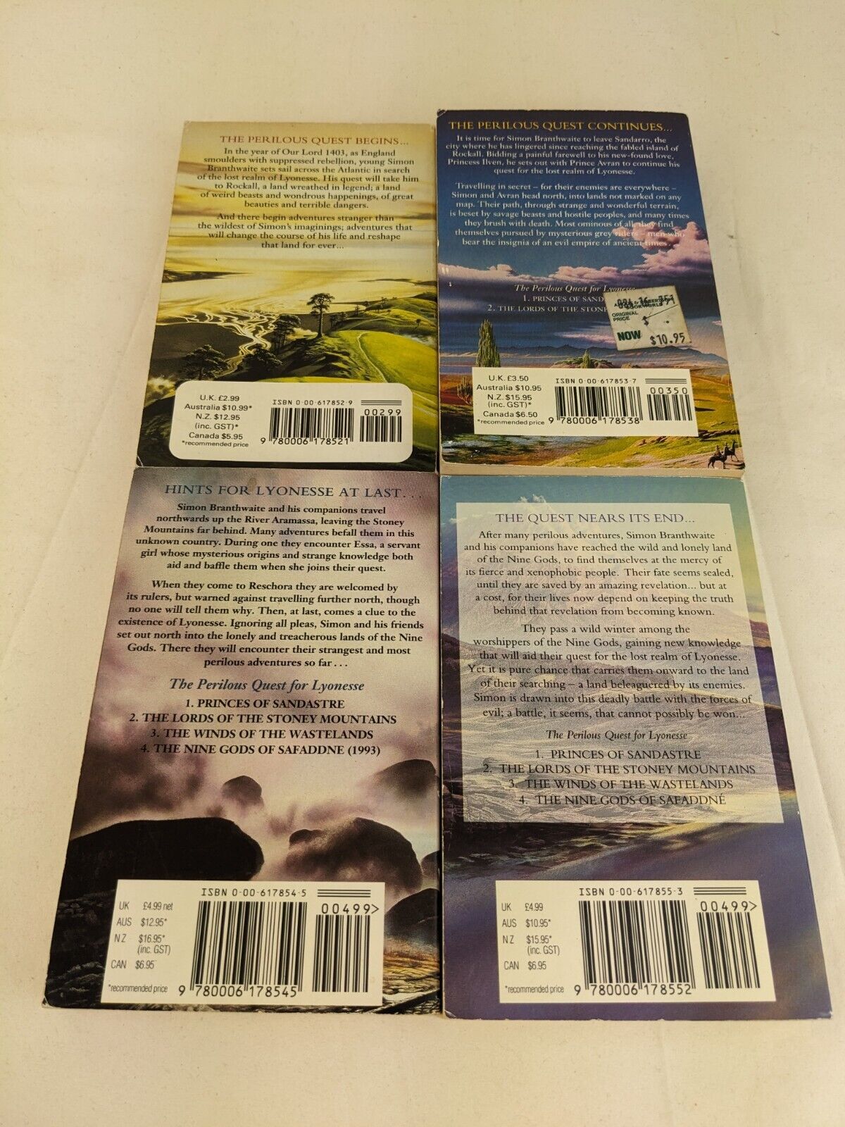The Perilous quest for Lyonesse complete series by Antony Swithin 1990