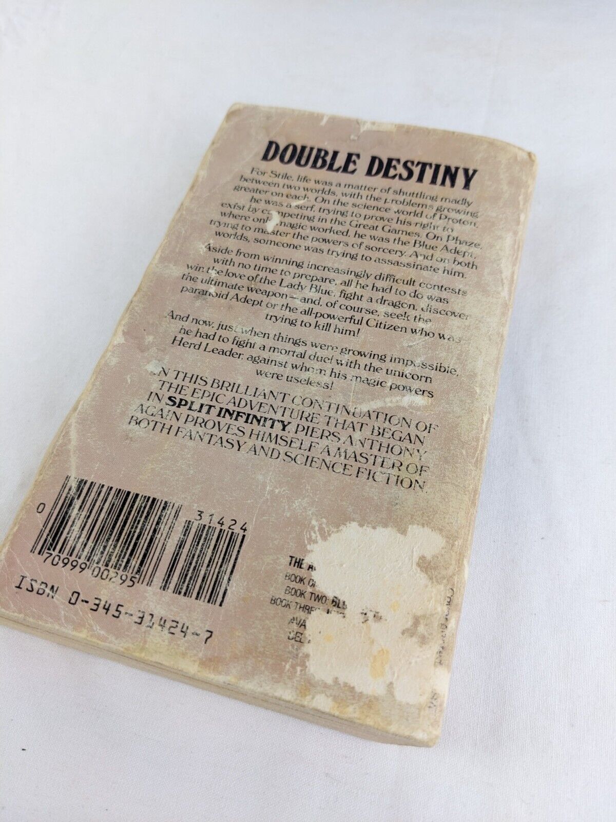 Apprentice Adept x 5 by Piers Anthony 1983 Split, Blue, Juxtaposition etc