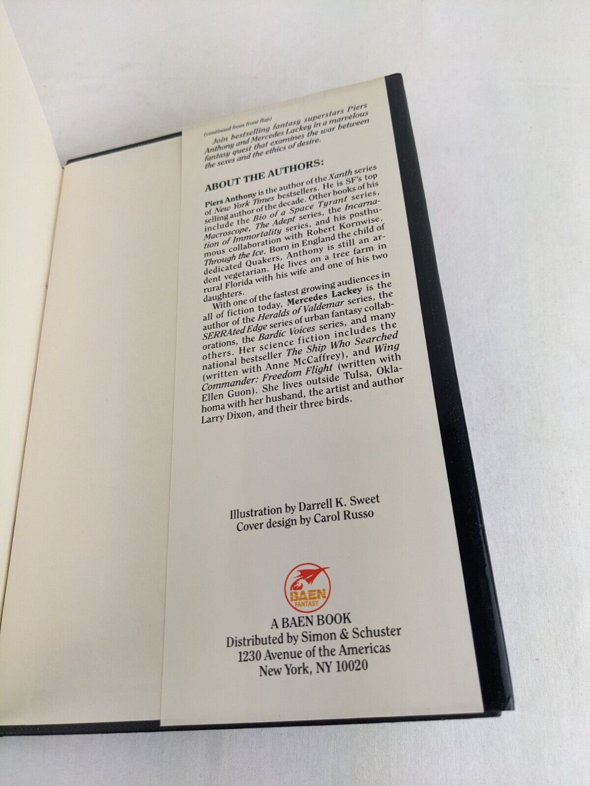 If I pay thee not in gold by Piers Anthony & Mercedes Lackey 1993 Hardcover Baen