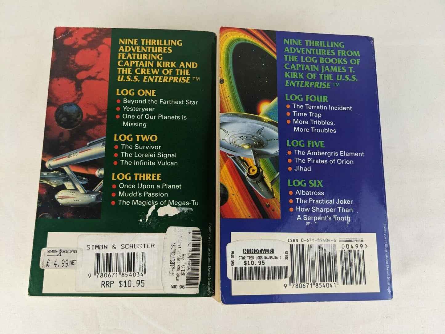 Star Trek Logs 1-3 & 4-6 by Alan Dean Foster 1993